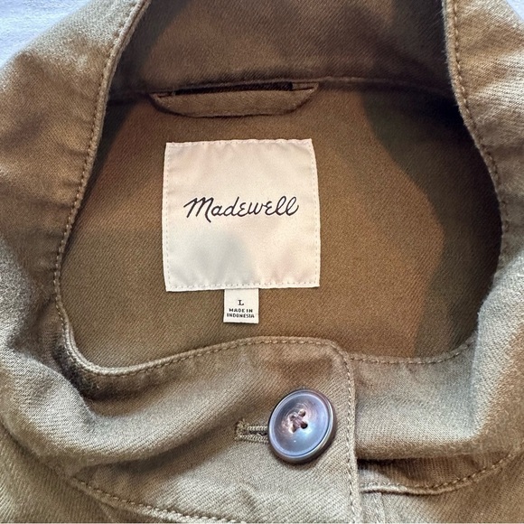 Madewell olive army green crop jacket in size large in excellent condition. - Picture 11 of 13